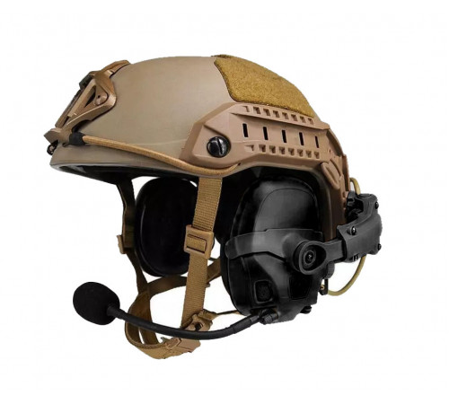 Активные стрелковые тактические наушники AMP Communication Tactical Headset