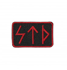 Патч Руны STD (черно-красный)