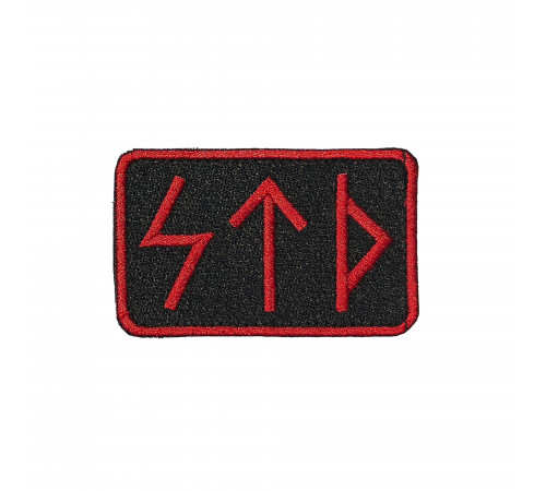 Патч Руны STD (черно-красный)