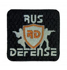 Патч "RUS DEFENSE белые"
