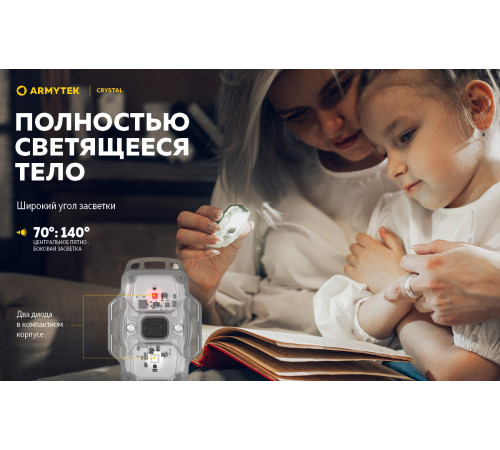 Мультифонарь ARMYTEK CRYSTAL YELLOW в Москве Rusdefense.ru