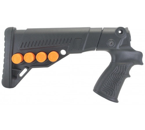 Приклад с патронташем на Mossberg 500, -590, Maverick 88 телескопический в Москве Rusdefense.ru