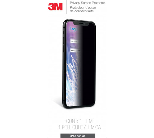 Экран для защиты информации для Apple iPhone XS / X, MPPAP014 3M в Москве Rusdefense.ru