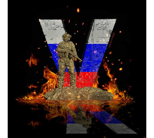 Футболка V черная в Москве Rusdefense.ru
