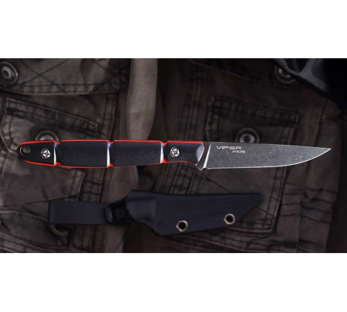 Нож VIPER red/black, black s/w в Москве Rusdefense.ru