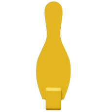Самозатягивающаяся мишень Bowling pin target board

