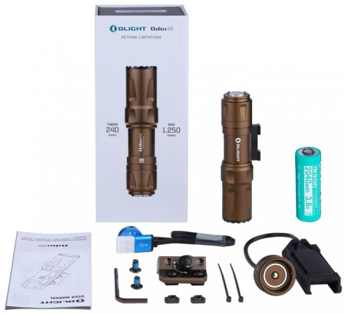 Фонарь Olight Odin Mini Desert Tan в Москве Rusdefense.ru
