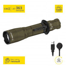 Фонарь Armytek Dobermann Pro Magnet USB Olive Теплый