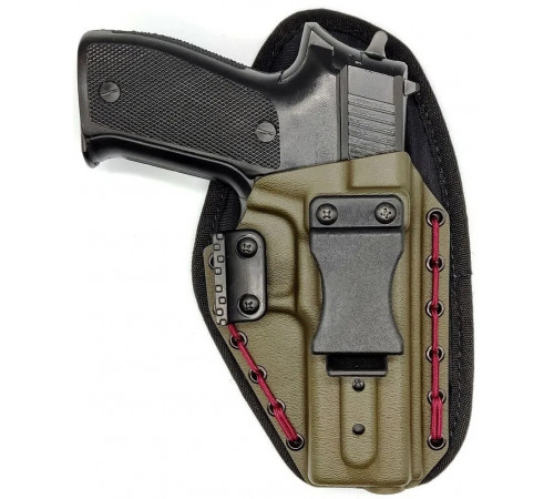 Поясная кобура наружного ношения Grand Power T12/10 Full Kydex, олива в Москве Rusdefense.ru