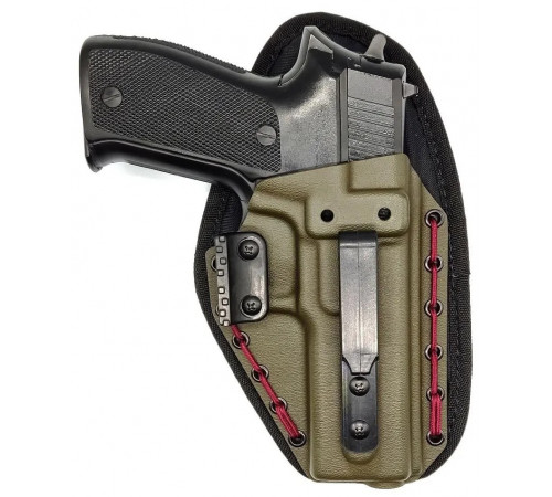 Поясная кобура наружного ношения Grand Power T12/10 Full Kydex, олива в Москве Rusdefense.ru
