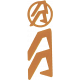 Логотипные вставки Alpha-X (цвет:медный, правые) в Москве Rusdefense.ru