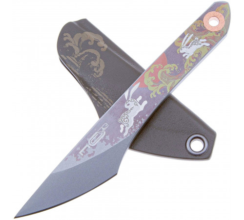 Нож KOI Rabbit Blue, Bead Blast, Grey в Москве Rusdefense.ru
