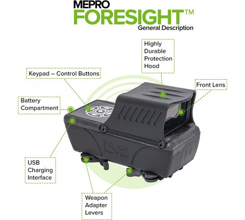 Прицел коллиматорный MEPRO FORESIGHT в Москве Rusdefense.ru