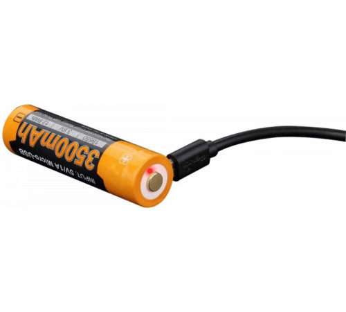 Аккумулятор с разъемом для USB 18650 FENIX 3500mAh в Москве Rusdefense.ru