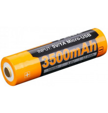 Аккумулятор с разъемом для USB 18650 FENIX 3500mAh