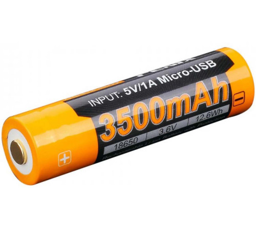 Аккумулятор с разъемом для USB 18650 FENIX 3500mAh в Москве Rusdefense.ru