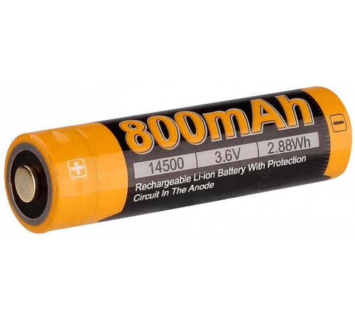 Аккумулятор 14500 FENIX ARB-L14 800mAh в Москве Rusdefense.ru