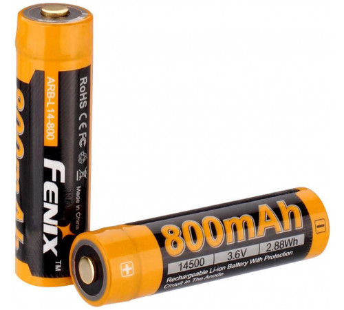 Аккумулятор 14500 FENIX ARB-L14 800mAh в Москве Rusdefense.ru