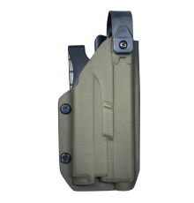 Кобура тактическая под Glock с фонарем Olight, цвет олива