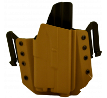 Кобура внешняя  под Glock с фонарем Olight, цвет койот