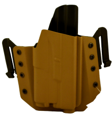 Кобура внешняя  под Glock с фонарем Olight, цвет койот