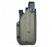 Кобура тактическая под Glock с фонарем Olight, цвет олива