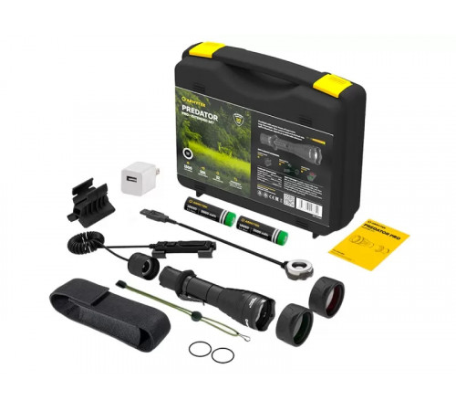 Фонарь с комплектом Armytek Predator Pro Magnet USB Extended Set белый в Москве