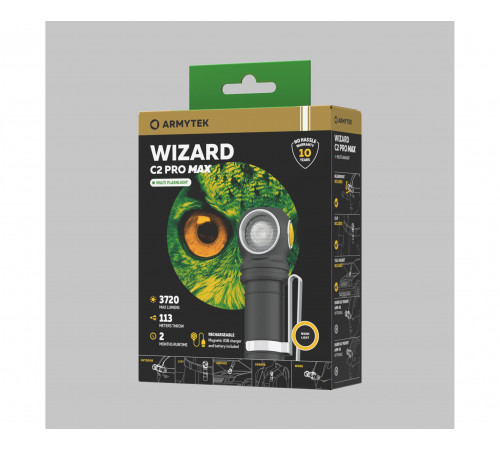 Armytek Wizard C2 Pro Max Magnet USB (теплый свет) в Москве