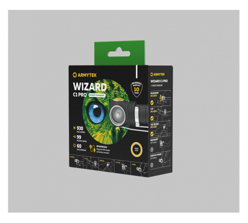 Armytek Wizard C1 Pro Magnet USB (теплый свет) в Москве