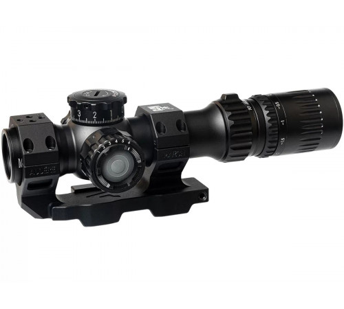 Прицел March-F 1-10x24 Shorty DR-TR1FB FFP+SFP 30мм, с кронштейном