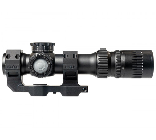 Прицел March-F 1-10x24 Shorty DR-TR1FB FFP+SFP 30мм, с кронштейном