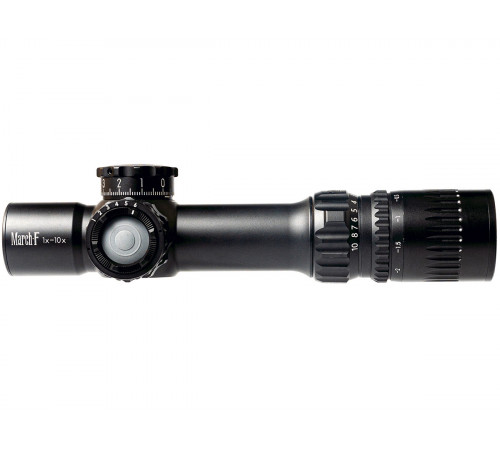 Прицел March-F 1-10x24 Shorty DR-TR1FB FFP+SFP 30мм, с кронштейном