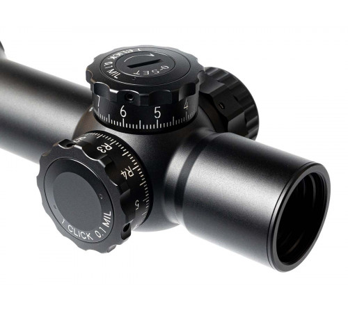 Прицел March-F 1-10x24 Shorty DR-TR1FB FFP+SFP 30мм, с кронштейном