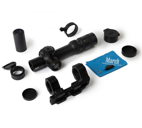 Прицел March-F 1-10x24 Shorty DR-TR1FB FFP+SFP 30мм, с кронштейном