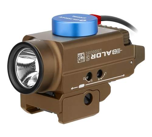 Фонарь подствольный Olight Baldr S, пистолетный,800lm, зелёный ЛЦУ, Desert в Москве