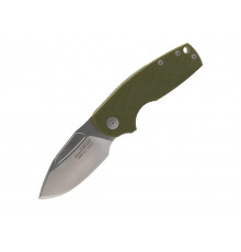 Нож складной SOG Stout SJ OD Green Stonewash сталь Cryo D2 рукоять G10