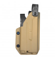 Кобура тактическая под Glock с фонарем Olight, цвет койот