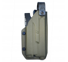 Кобура тактическая под Glock с фонарем Olight, цвет олива